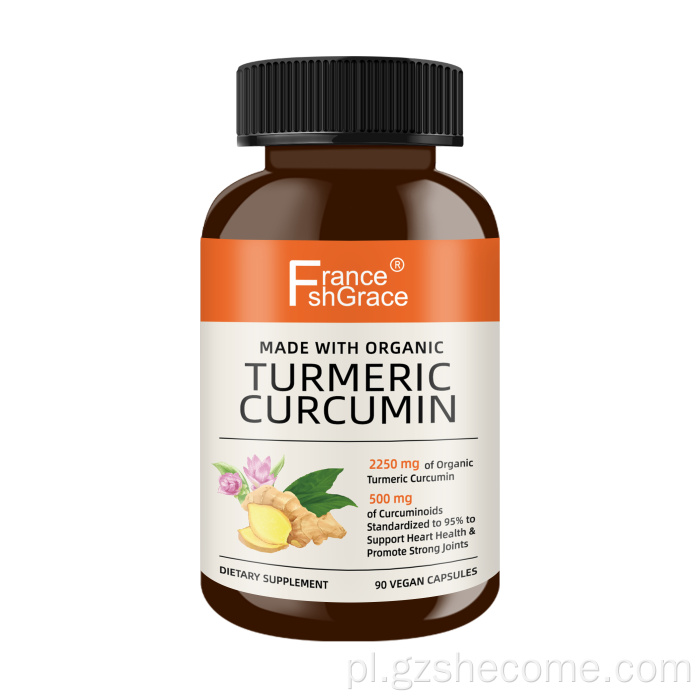 Kapsułki kurkumowe kurkumowe opóźniają starzenie się suplementów kurkuminy